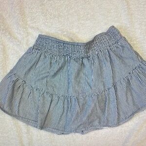 American Eagle Outfitters Blue Striped Skater Skirt